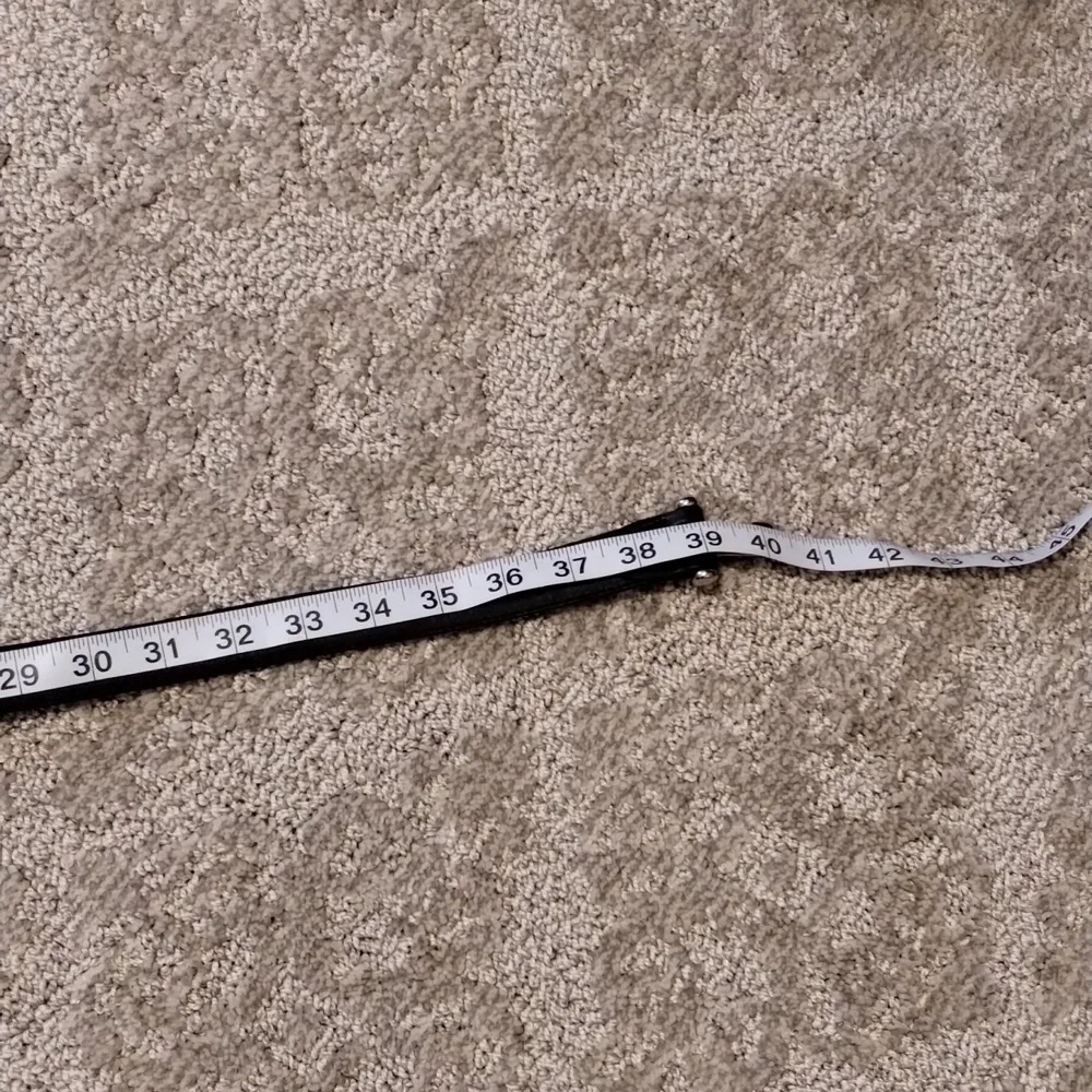 Adjustable Black & Silver Loop Hook Belt Size M/L